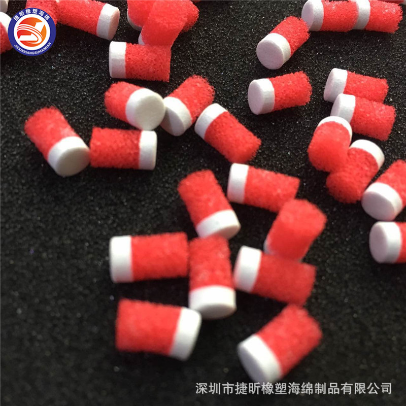 东莞厂家定制 油脂净化异型过滤泡绵管 消音器吸音隔音绵