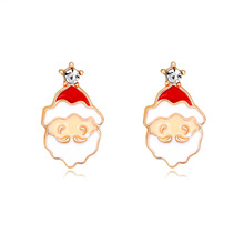 歐美新款時尚聖誕耳環 時尚個性聖誕老人耳墜 義烏廠家供貨現貨