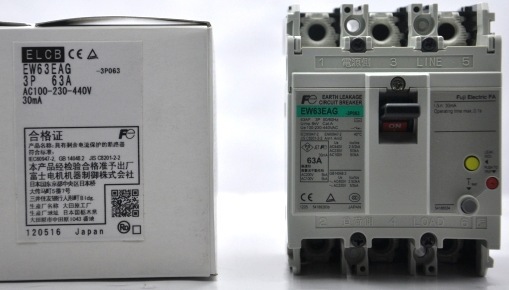 富士漏电断路器EW100EAG 3P30MA 63A 原装日本进口漏电开关