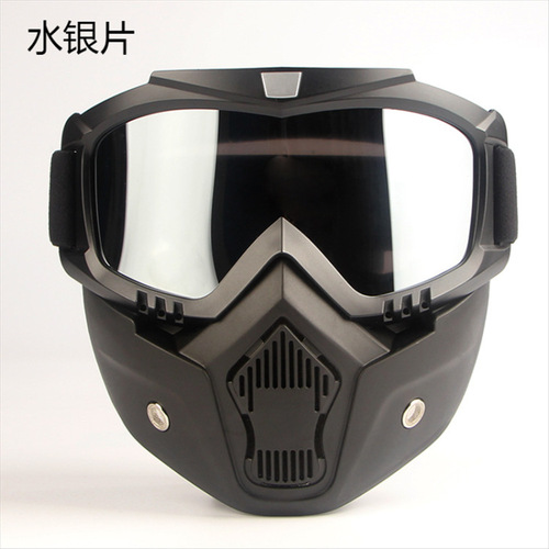 Harley Full-Face Impact-Resistant Tactical Goggles Outdoor Military Enthusiast Wilderness Gaming CS Anti-Fog Riding Glasses Mask Face Cover