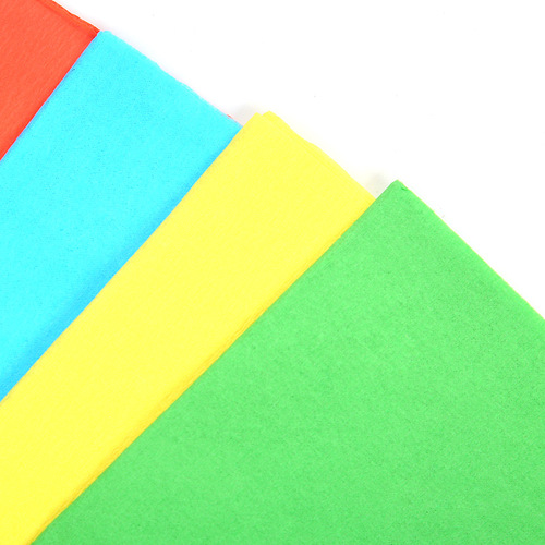 彩色皱纹纸手工材料纸 褶皱纸套装 手搓纸折玫瑰花手揉纸10色/包
