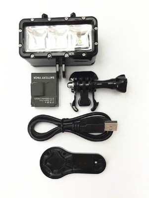 运动相机通用水下摄影补光灯LED照明30米防水灯 厂家直销  GP269