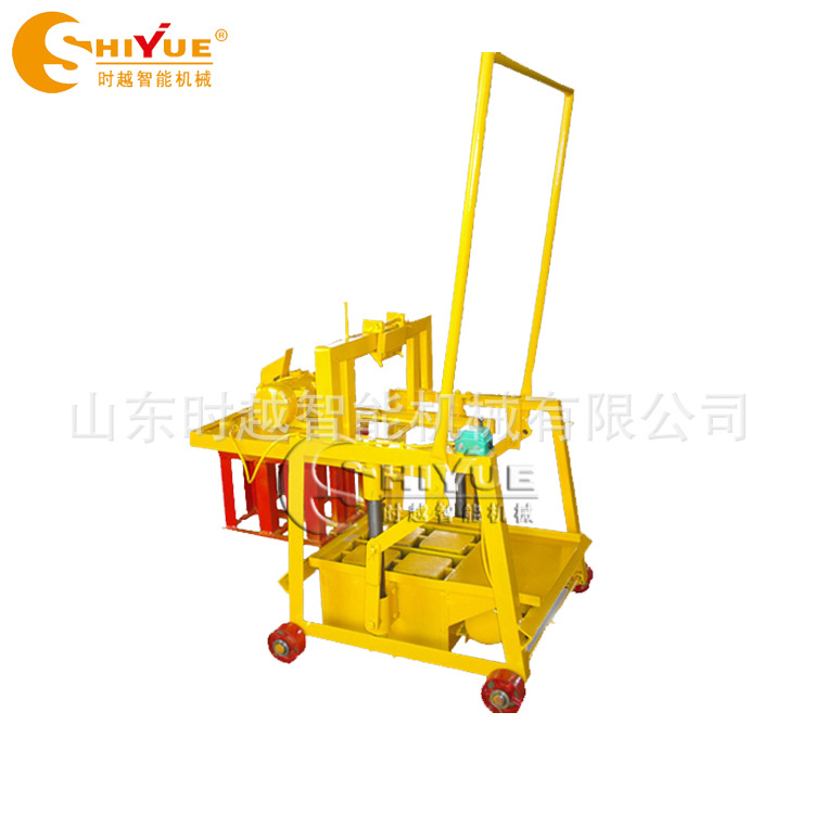 山东时越厂家直销 空心砖机 免烧砖机 QMY2-45 移动式制砖机