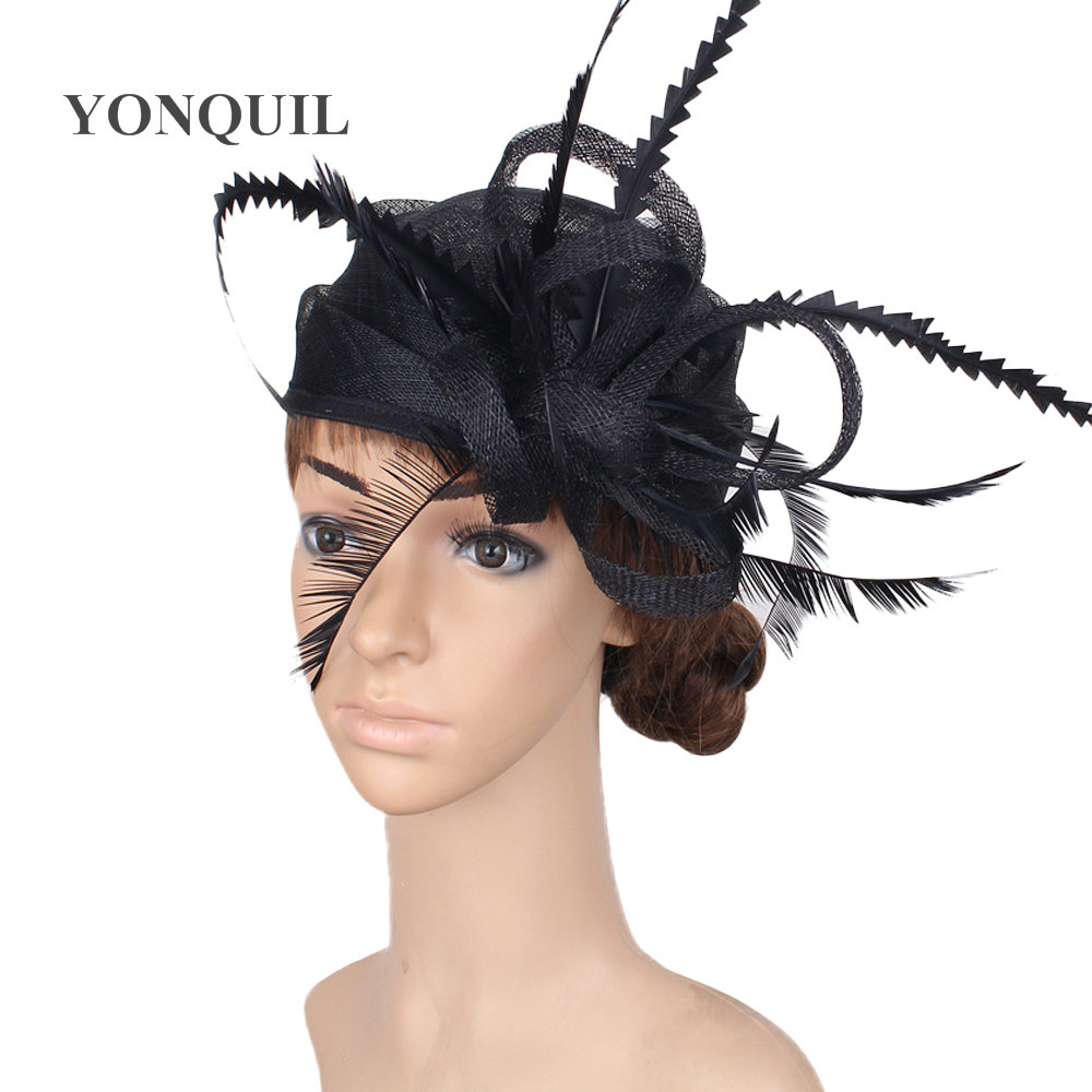 Explosive Halloween Linen Hat Noble Banquet Linen Yarn Top Hat Ball Net Yarn Headdress