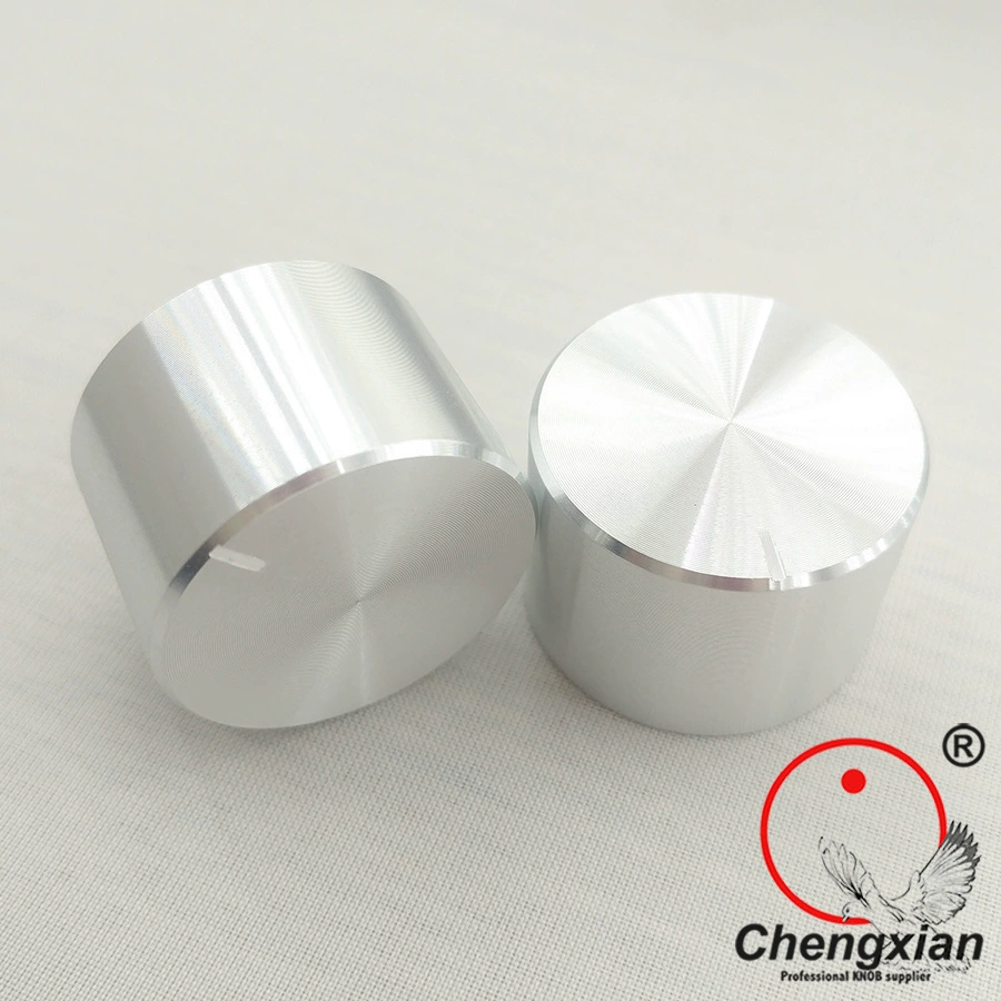 Компакт-диска алюминиевая ручка с солнечным узором Полувал цветка Универсальный потенциометр внутреннее отверстие 6 мм Диаметр 25,2 Высота 17