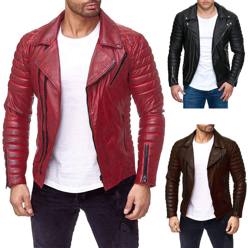 Veste en cuir homme - Ref 3443779 Image 2