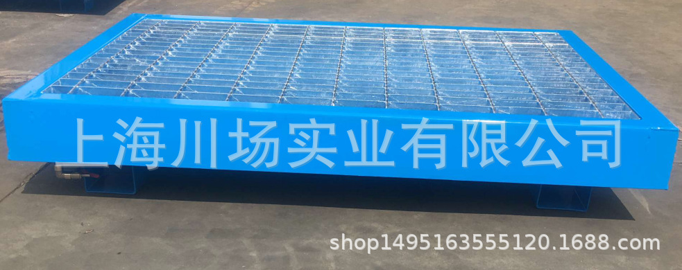 芜湖钢制防漏托盘|合肥全钢防盛漏托盘厂家定制不同尺寸-装排液阀