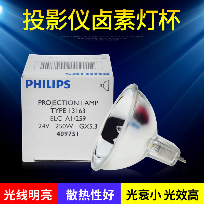 Guangdong supply Philips inspect ELC 24V 250W 13163 Kang Dynasty machine Dedicated bulb