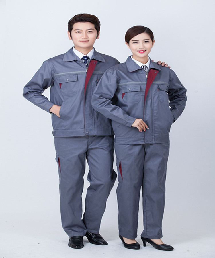 春秋劳保工作服套装长袖反光厂服工衣工程服车间工装 加工 批发