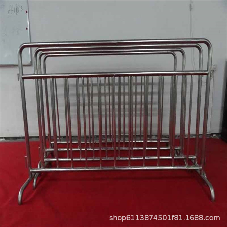 厂家现货201铁马防护栏工程施工临时不锈钢移动护栏市政隔离路障