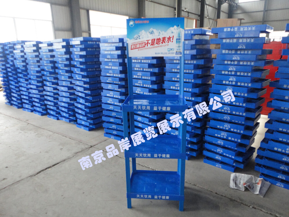 矿泉水商超展示架饮品便携式陈列架纯净水促销展柜