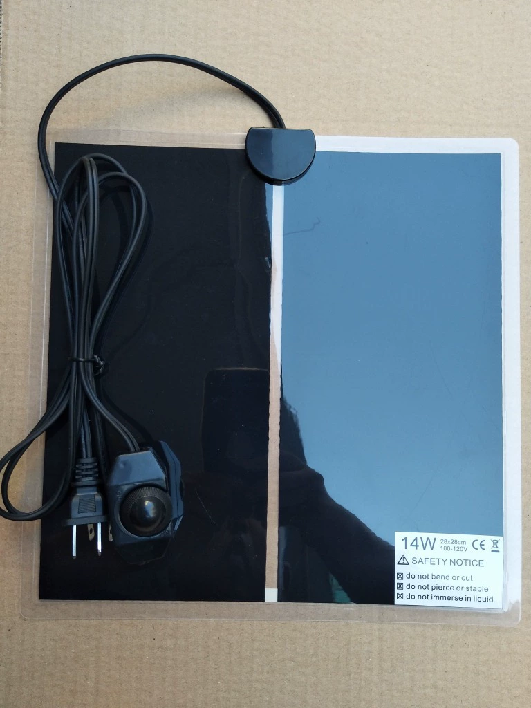 США 14 Вт 110 В в наличии грелка для рептилий для домашних животных грелка для домашних животных 28*28 см с переключателем контроля температуры