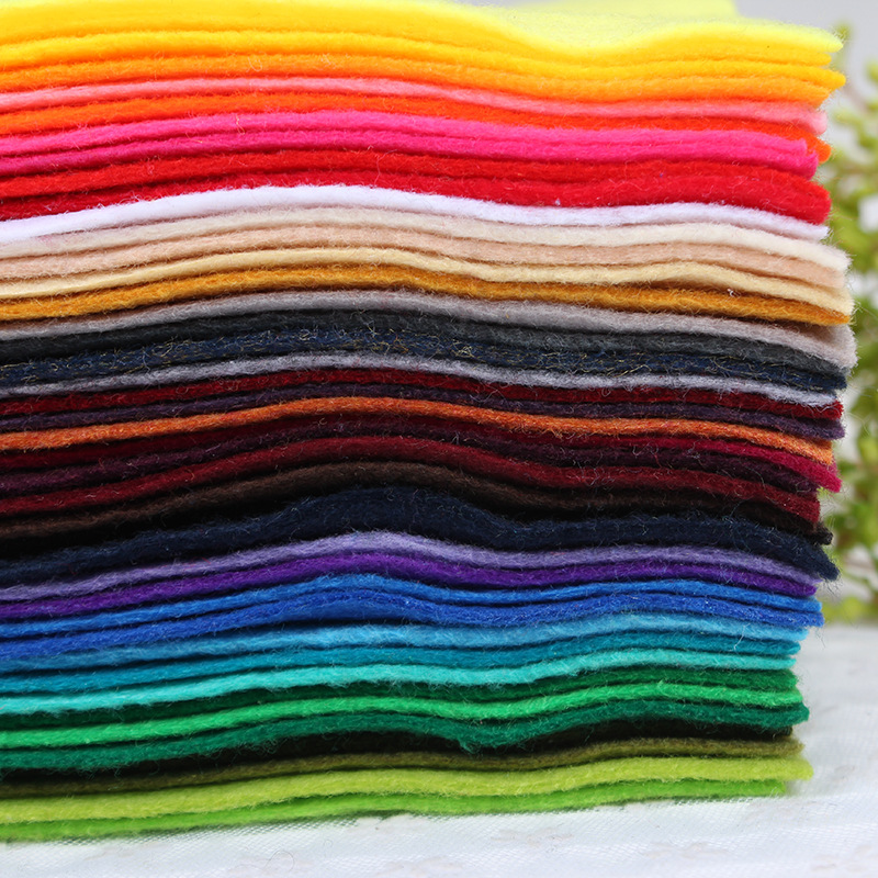 15*15cm 手工diy无纺布批发 42色软毡不织布 厂家批发 外贸爆款