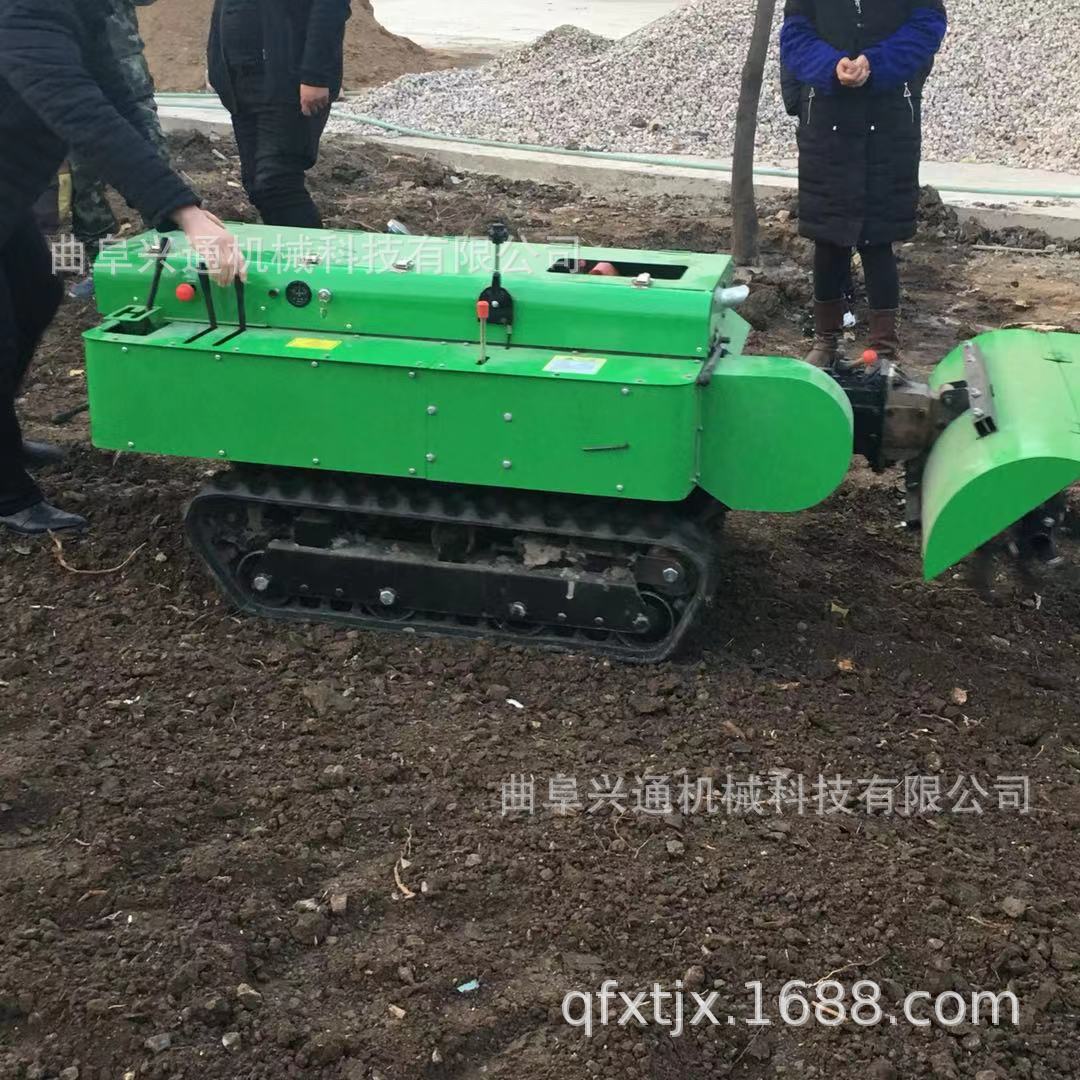 山西果园开沟施肥一体机柴油35马力电启动履带式旋耕机厂家直销