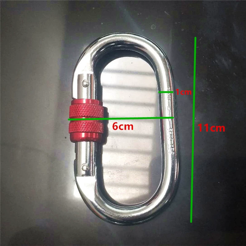 25kn yoga hammock lock alloy steel climbing runway type spring buckle outdoor high altitude climbing lock