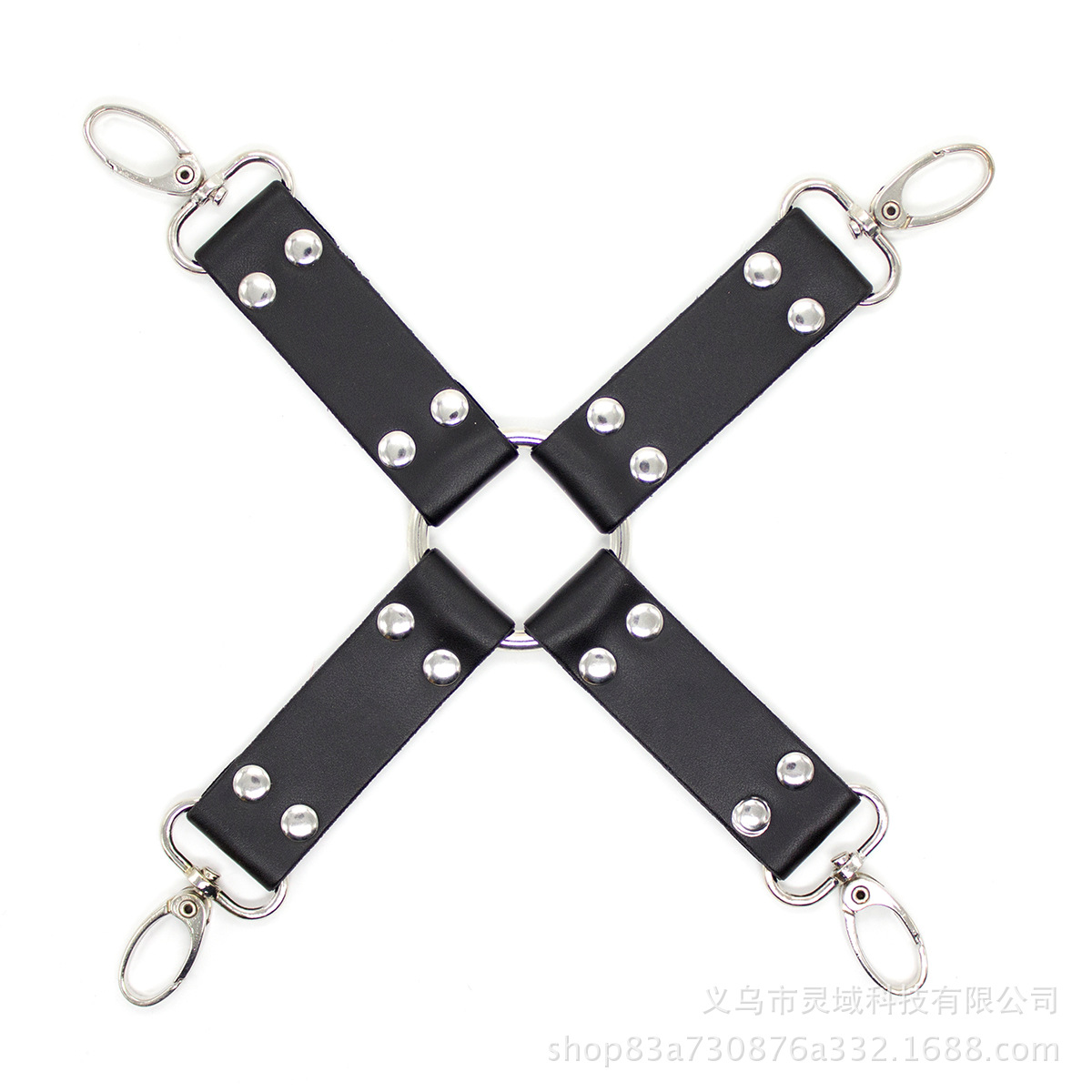 Sexy accesorios vinculantes manos y pies reverso espalda manguito sexy manos y pies vinculante Cruz de cuero Gancho pareja suministros