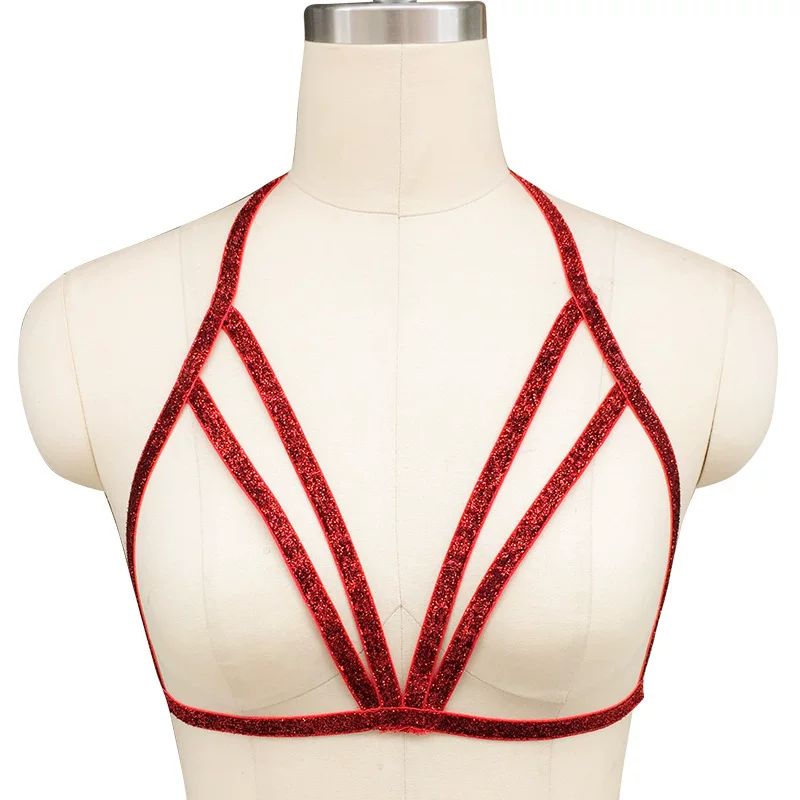 Red belt, elastic bra, underwear, uniform, ebay