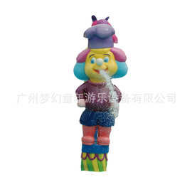 卡通喷水  玻璃钢木偶喷水设备 水上乐园戏水小品  小胖子喷水