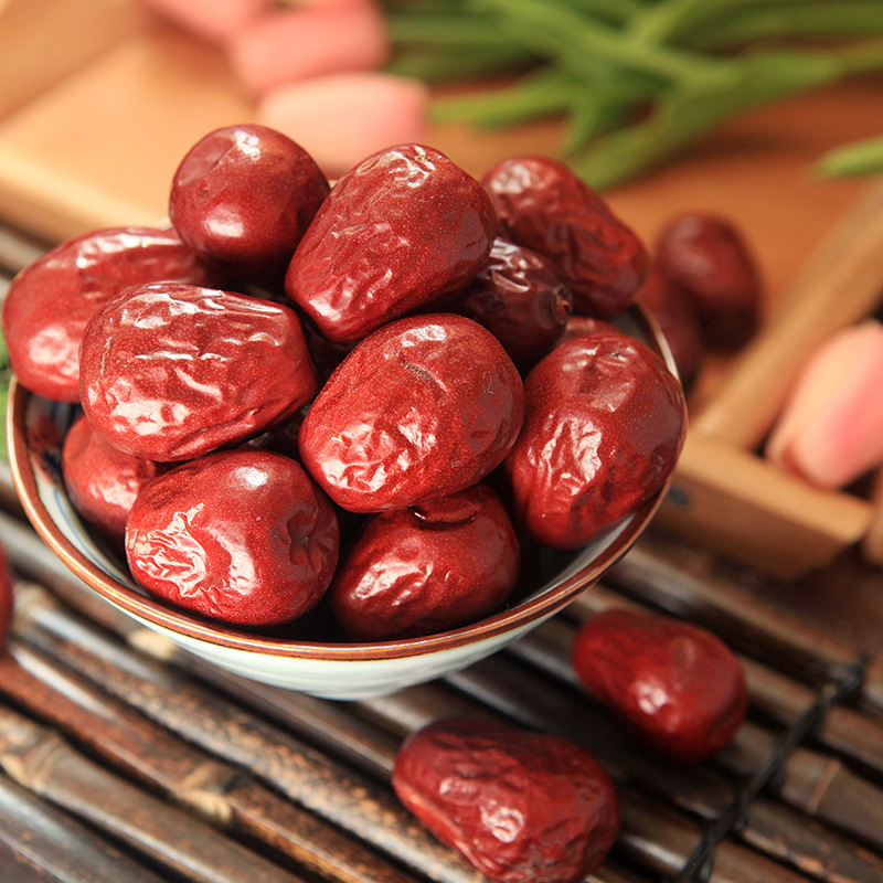 产地货源新疆和田大枣 包邮款散装红枣500g 干果骏枣特级批发|ru