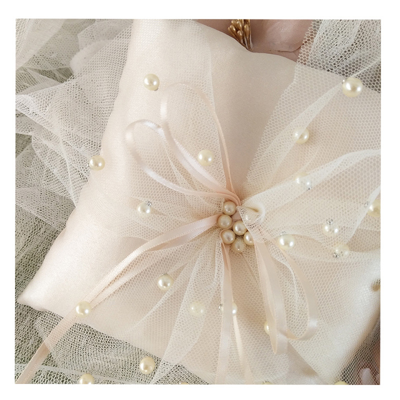 厂家直销欧式蕾丝戒枕 新款上市戒枕套装 婚庆用品现货批发可定制