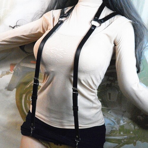 European and American original PENGKE business casual trendy suspenders Gothic versatile unisex garter belt belt