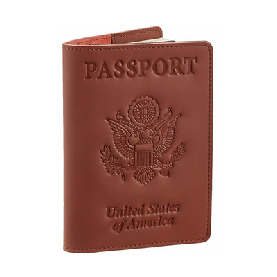 genuine leather Passport package travel Passport Holder Certificates smart cover Mid length version Passport Holder Passport pattern LOGO customized