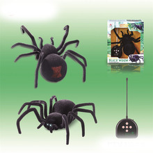 仿真电动遥控四通蜘蛛 新奇电子宠物儿童玩具蜘蛛 恶搞整人玩具