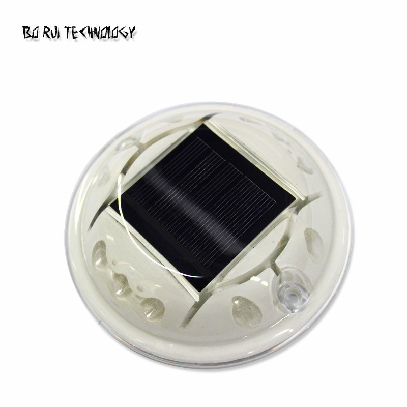 太阳能无线同步闪烁10LED圆形透明道钉公园亮化照明景观灯 可定制