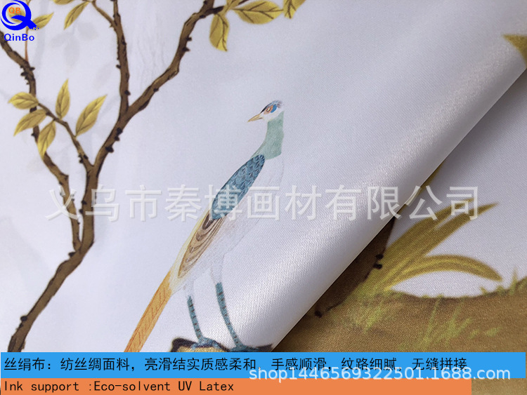 丝绢布丝光绢布宽幅拼接墙布壁布银雕布绢布油性UV弱溶剂打印喷绘-阿里巴巴