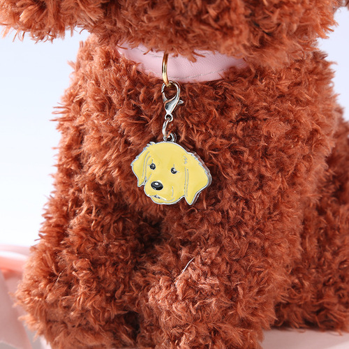 New metal dog tag Bichon Frize pet supplies creative home gifts laser Shiba Inu pendant