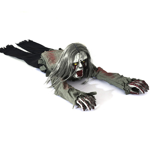 Halloween decorations, crawling ghost, voice-activated hair, electric crawling ghost bar, haunted house props, horror arrangements wholesale
