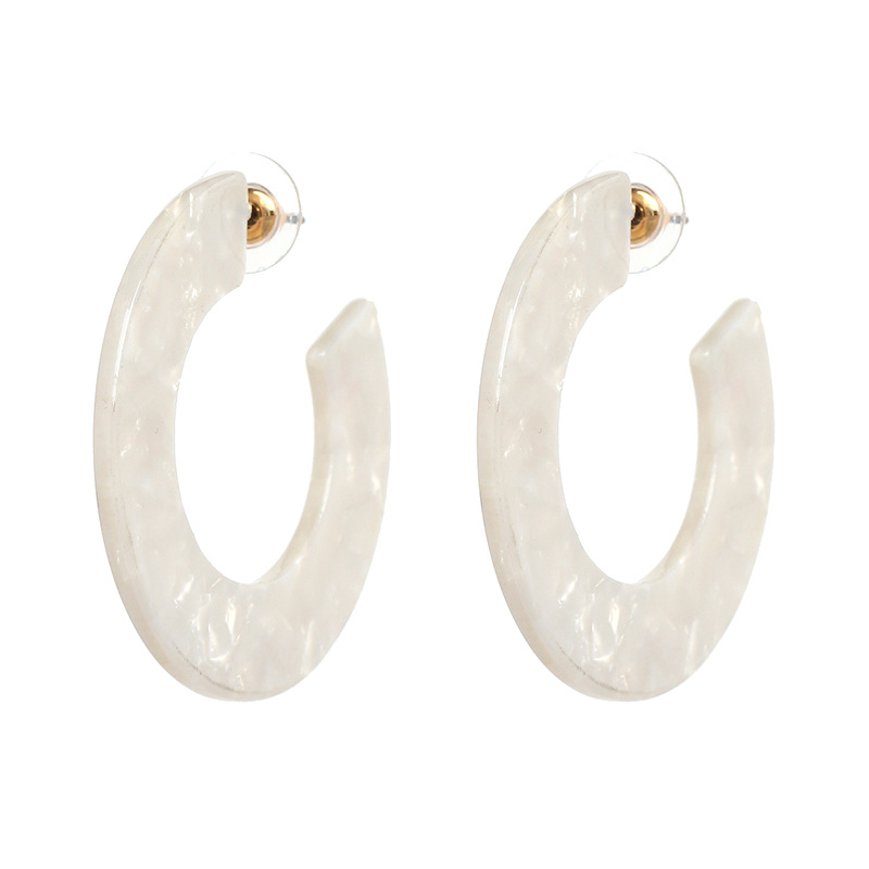 Mode Forme C Pas D'incrustation Des Boucles D'oreilles Boucles D'oreilles display picture 10