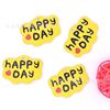 8376-HAPPY DAY mobile phone beauty shoes and clothing headgear DIY handmade jewelry accessories pendant patch 100