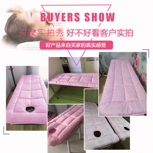 Thickened beauty mattress with holes in winter, warm, non-slip, massage beauty mattress, mattress for beauty salons, wholesale