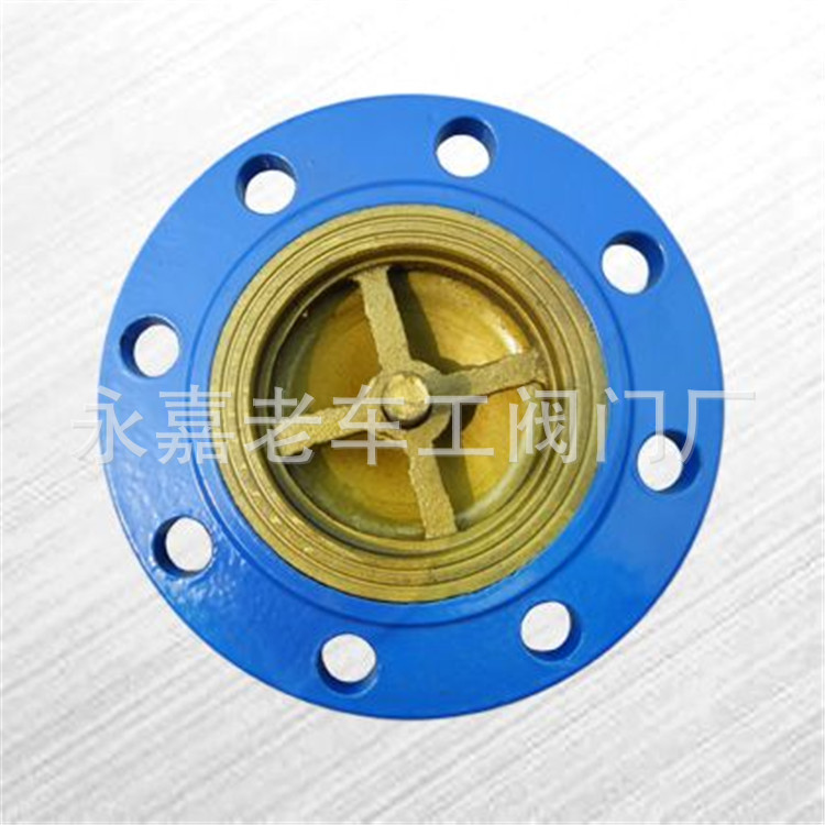 消声逆止阀DN300 不锈钢与铸铁消声止回阀 HC41X-10 法兰单向阀