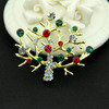 Christmas brooch, accessory for elderly lapel pin