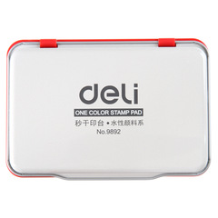 Powerful 9892 seconds dry medium ink pad with metal casing, red 80g ink pad for accounting supplies