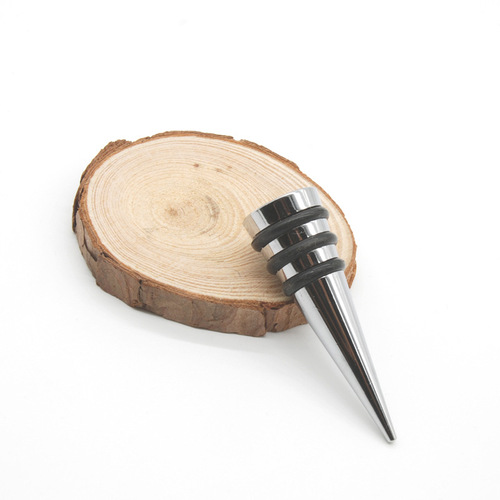 Factory Direct Supply Zinc Alloy Aluminum Alloy Silicone Red Wine Stopper Base Lower Body Flat Head Wine Stopper Bottle Stopper Accessories Wholesale