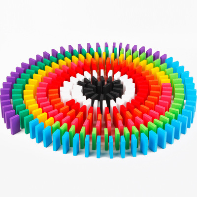 Wooden color children Toys gift Dominoes office domino Gift box packaging Package wholesale