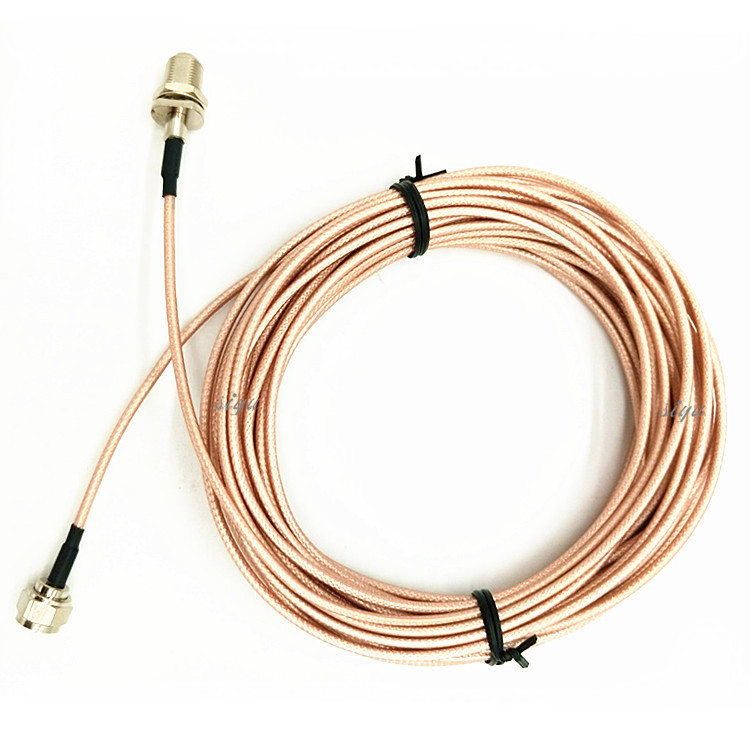 英制F头天线转接延长线公转母 RG316镀银线 3米工厂定制馈线 跳线