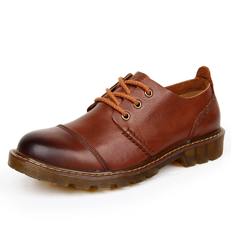 Зимняя мужская обувь, мужская повседневная кожаная обувь, рабочая одежда на флисовой подкладке, мужская обувь 45 размера с большим носком, обувь Martin с низким верхом, модная одиночная обувь