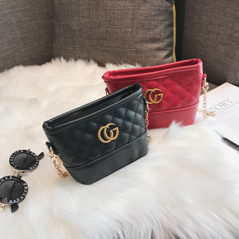 韩版2019儿童包包夏季新款公主单肩斜挎包链条包绣花女孩迷你背包|ms