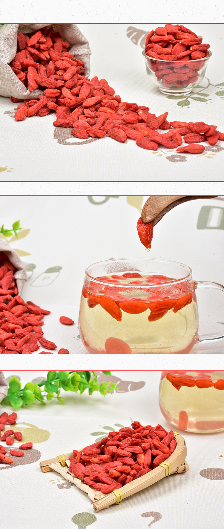 Ningxia Zhongning Red Goji Berries (Lycium barbarum) — Sulfur-Free Freeze-Dried Wolfberry, 500g quality and texture