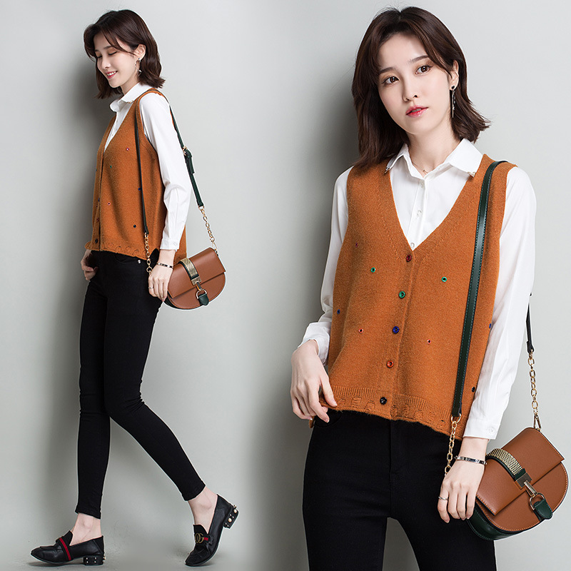 Gilet femme XIN YUROU en Tricot - Ref 3317979 Image 4