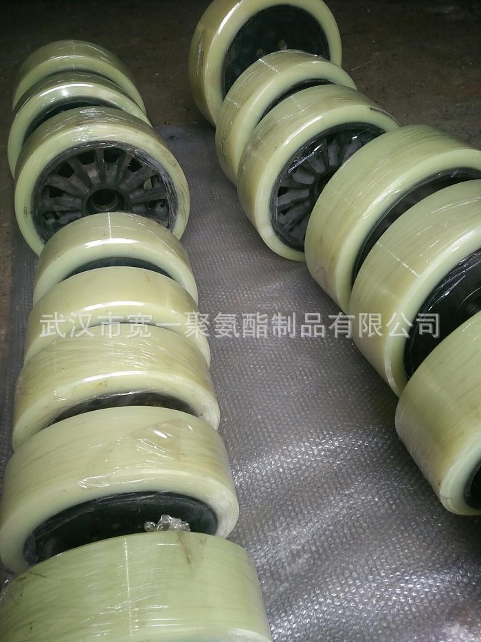 武汉承载8吨聚氨酯载重轮包胶加工