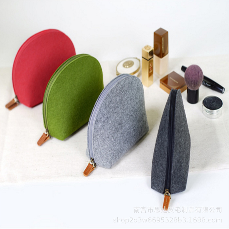 厂家批发零钱毛毡包 手机 钥匙套小物件收纳袋方便可爱随身携带包