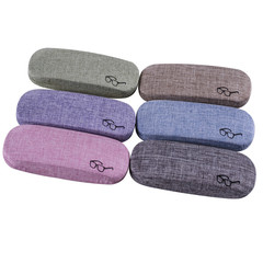 2023新款光學眼鏡盒鐵盒皮質金屬近視眼鏡包裝眼鏡盒子批發印logo