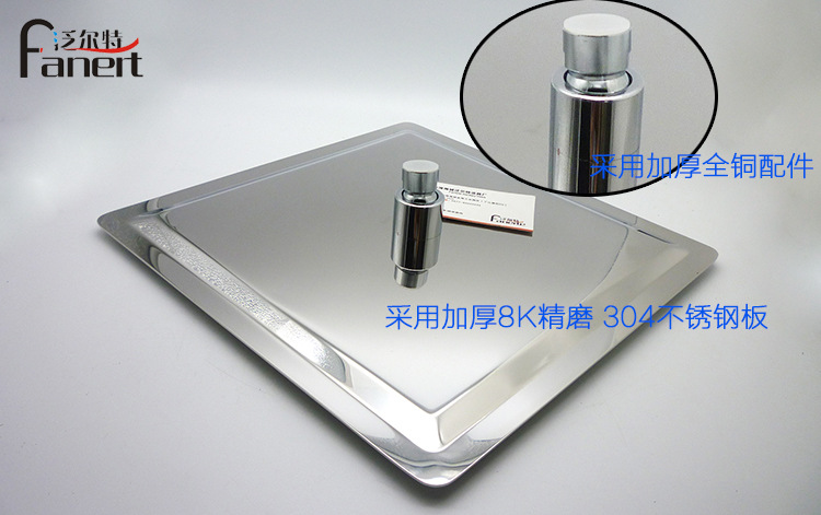 304 stainless steel ultra-thin top shower head, pressure-increasing water-saving shower head, cross-border exclusive supply undefined