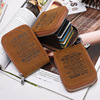 Women&#39;s multi-card bit RFID Magnetic stickers cowhide CRAZY HORSE Card package Organ Card package lady genuine leather Ferrule