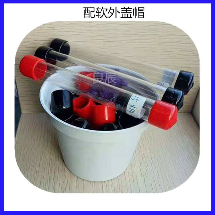 深圳厂家供应pvc塑料管弹簧包装管带盖PC透明流星灯管